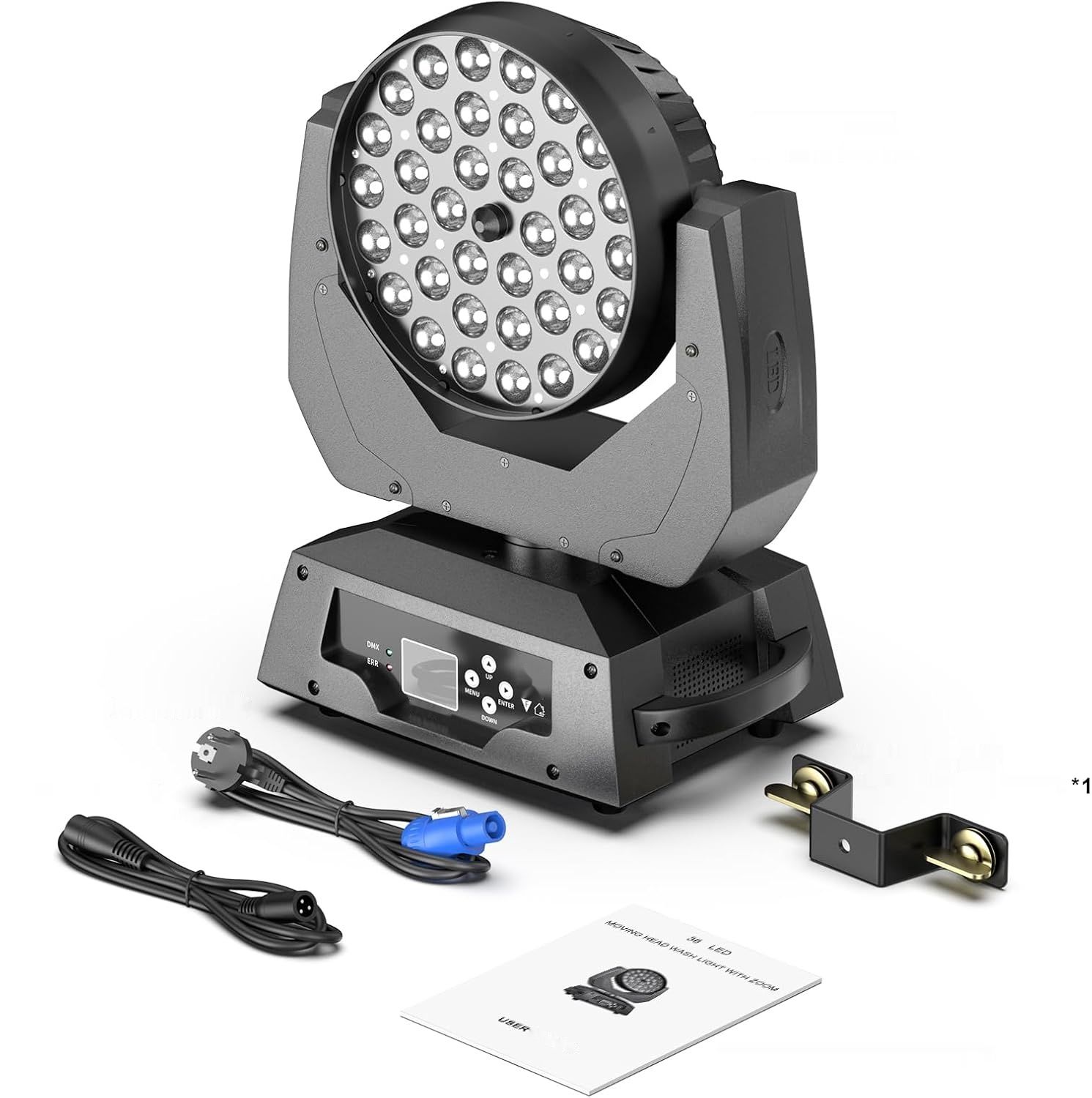 Ruchome Głowy LED Światła DJ 36x10W RGBW Zoom Beam Wash DMX512 Disco
