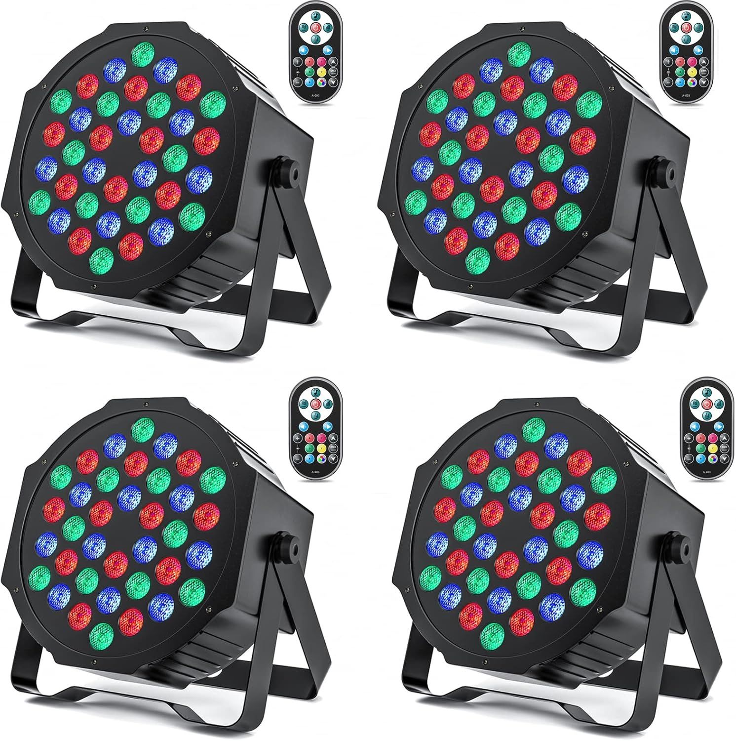 HOLDLAMP 4 x 36 LED reflektor Par, RGB, pilot, DMX512, na imprezy.