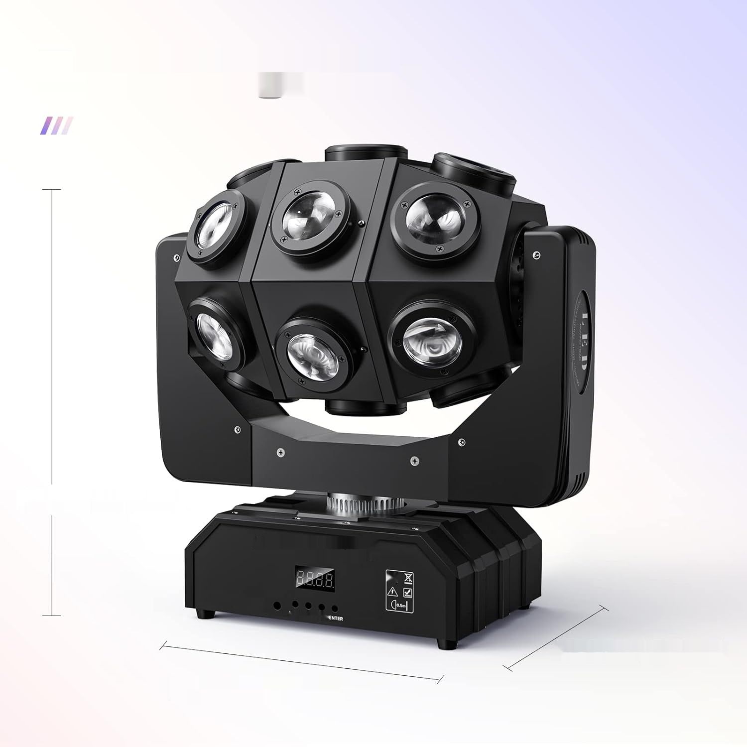 Moving Head 180 W LED Disco Light to wszechstronne oświetlenie RGBW.