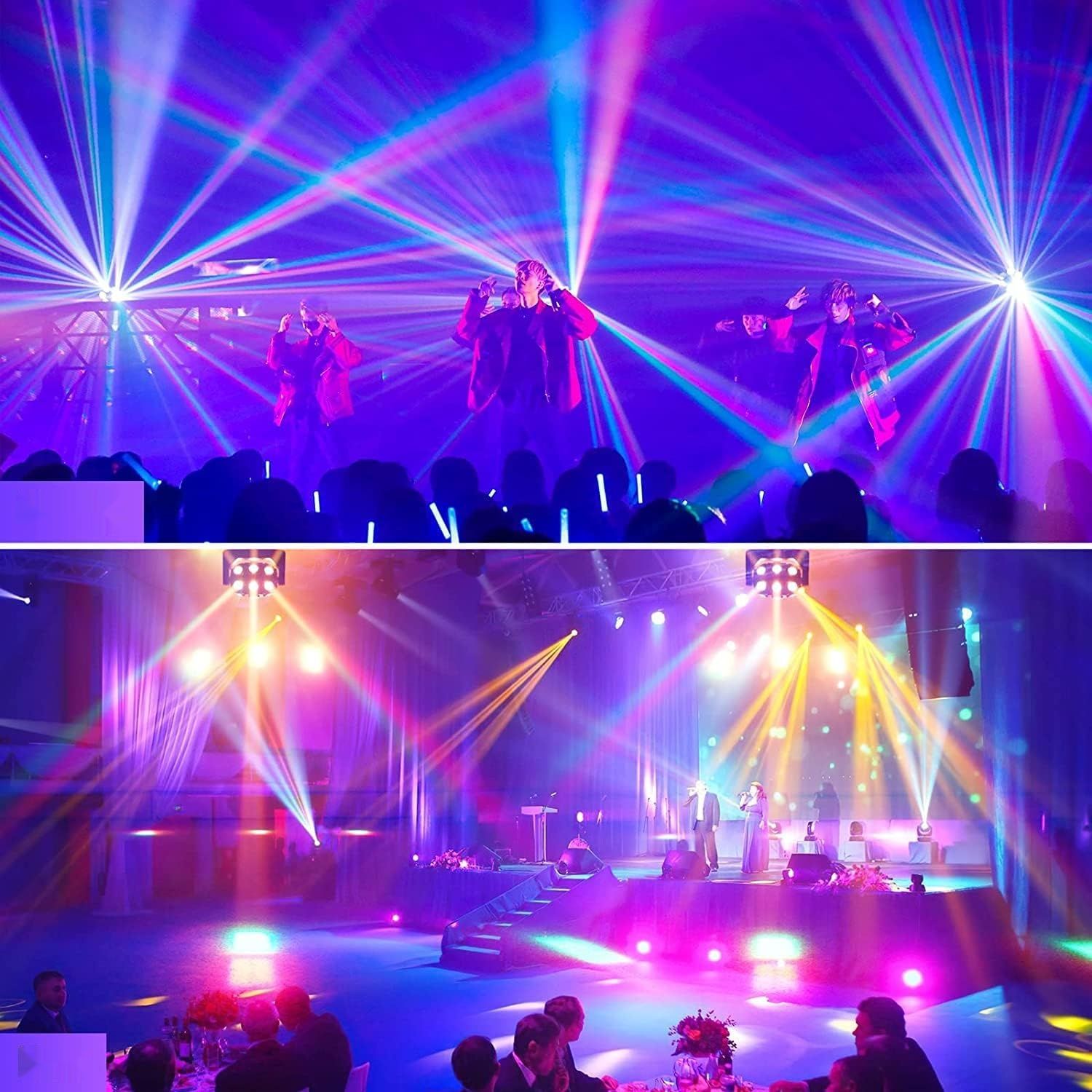 Moving Head 180 W LED Disco Light to wszechstronne oświetlenie RGBW.
