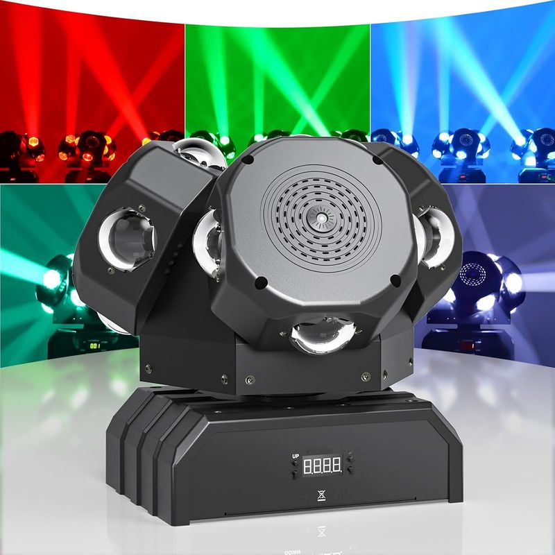 WZYBUTA 180W Ruchoma Głowa LED Beam Stage Light DMX512 RGBW Strobe Light