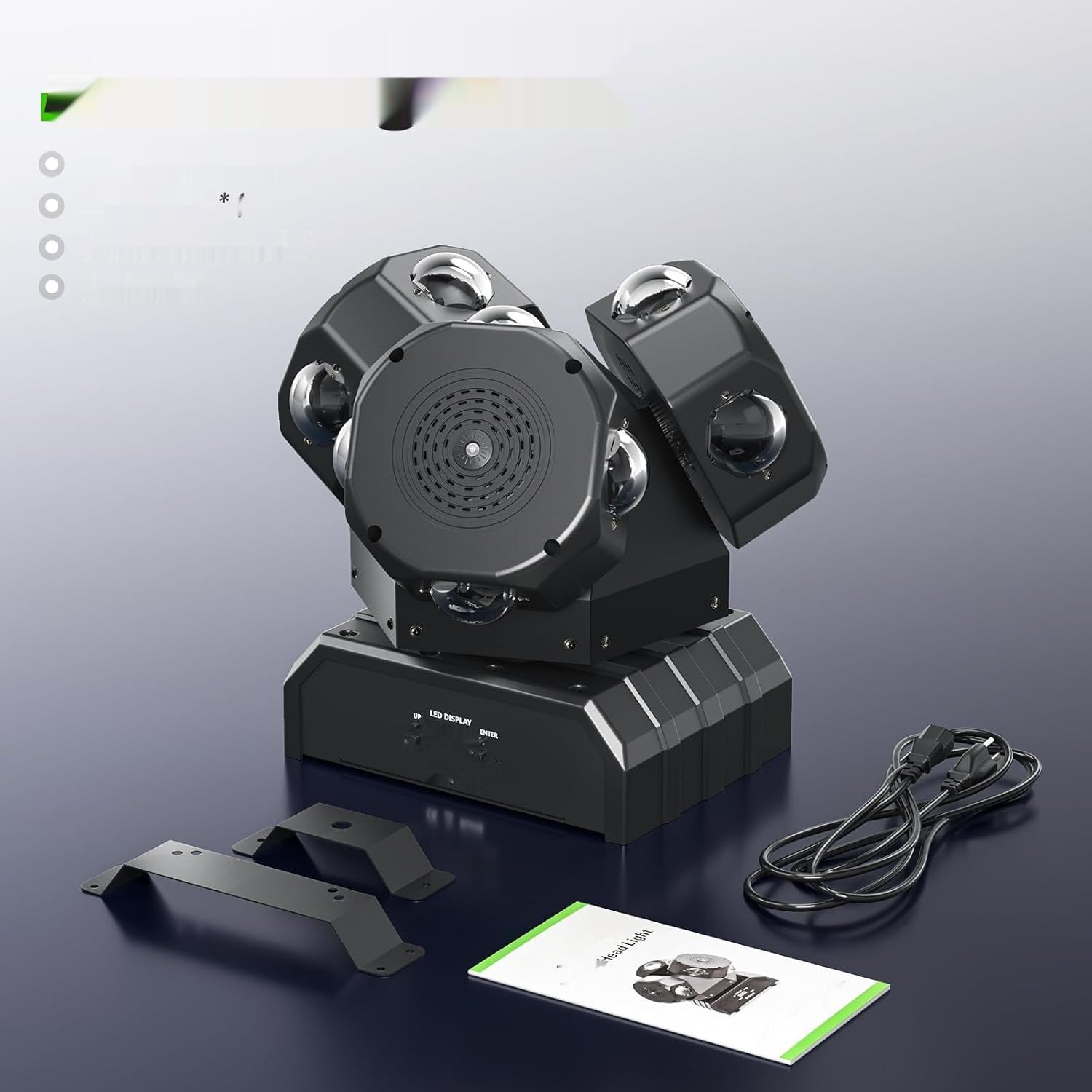 WZYBUTA 180W Ruchoma Głowa LED Beam Stage Light DMX512 RGBW Strobe Light