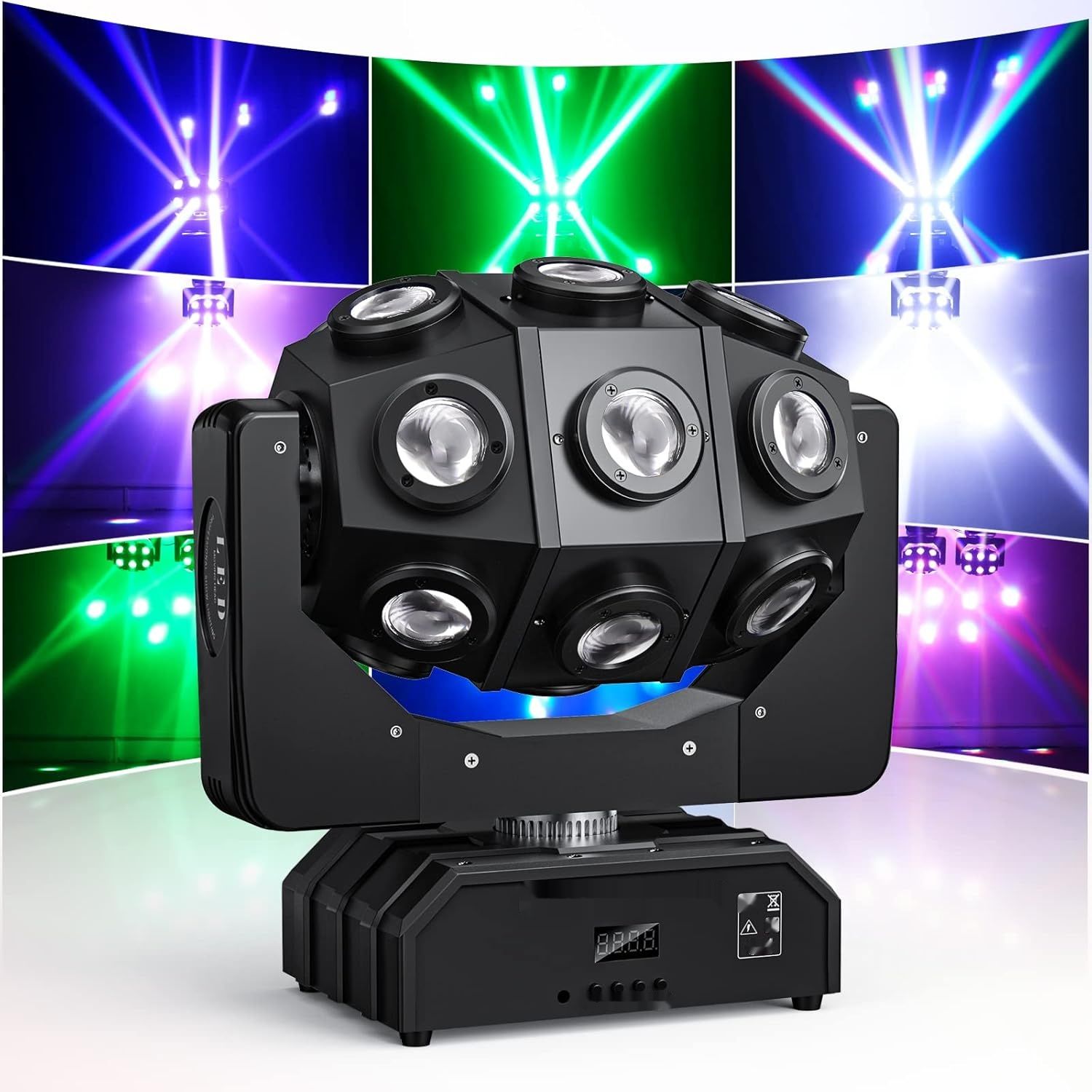 Moving Head 180 W LED Disco Light to wszechstronne oświetlenie RGBW.