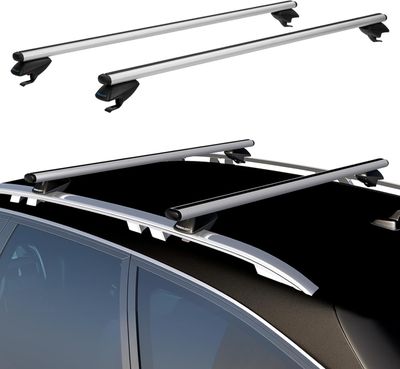 COWVIE 135CM Regulowane Aluminiowe Bagażniki Dachowe