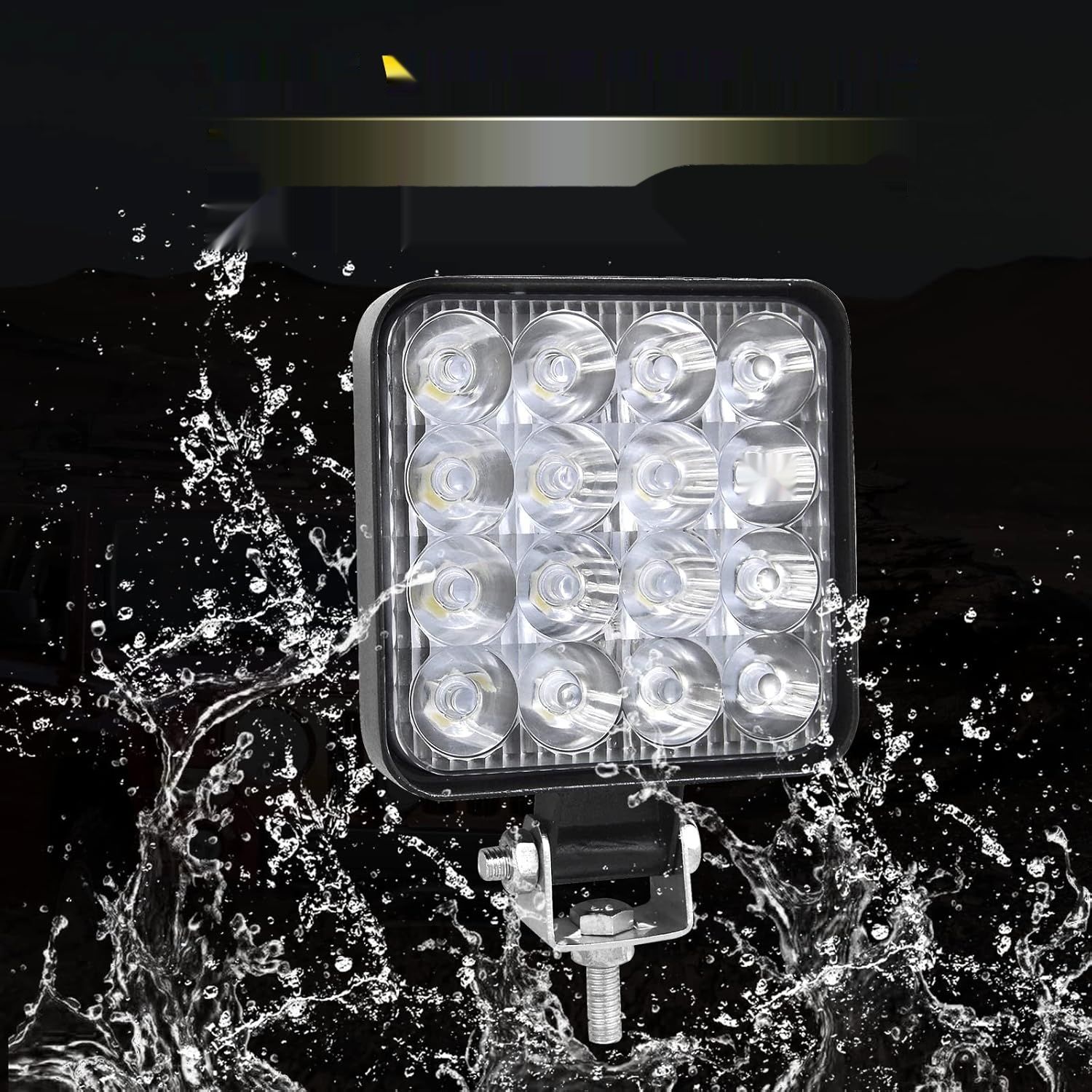RIGIDON 10 szt. Prostokątne reflektory robocze, lampa 48W, 3,3 cala.