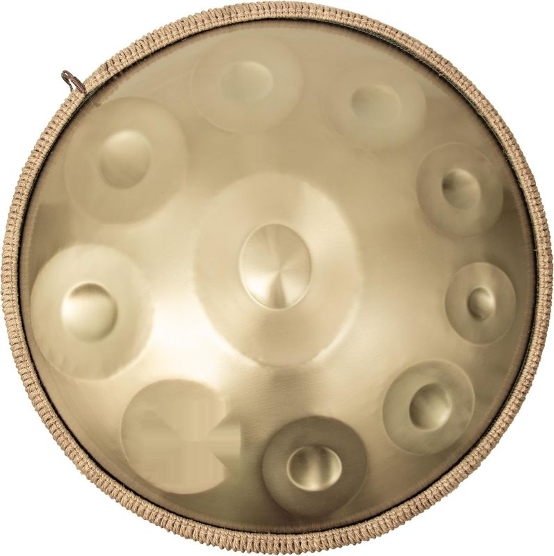ANTETOK Harmonic Handpan Drum d-dur 22&quot; stal z pokrowcem (złoty)