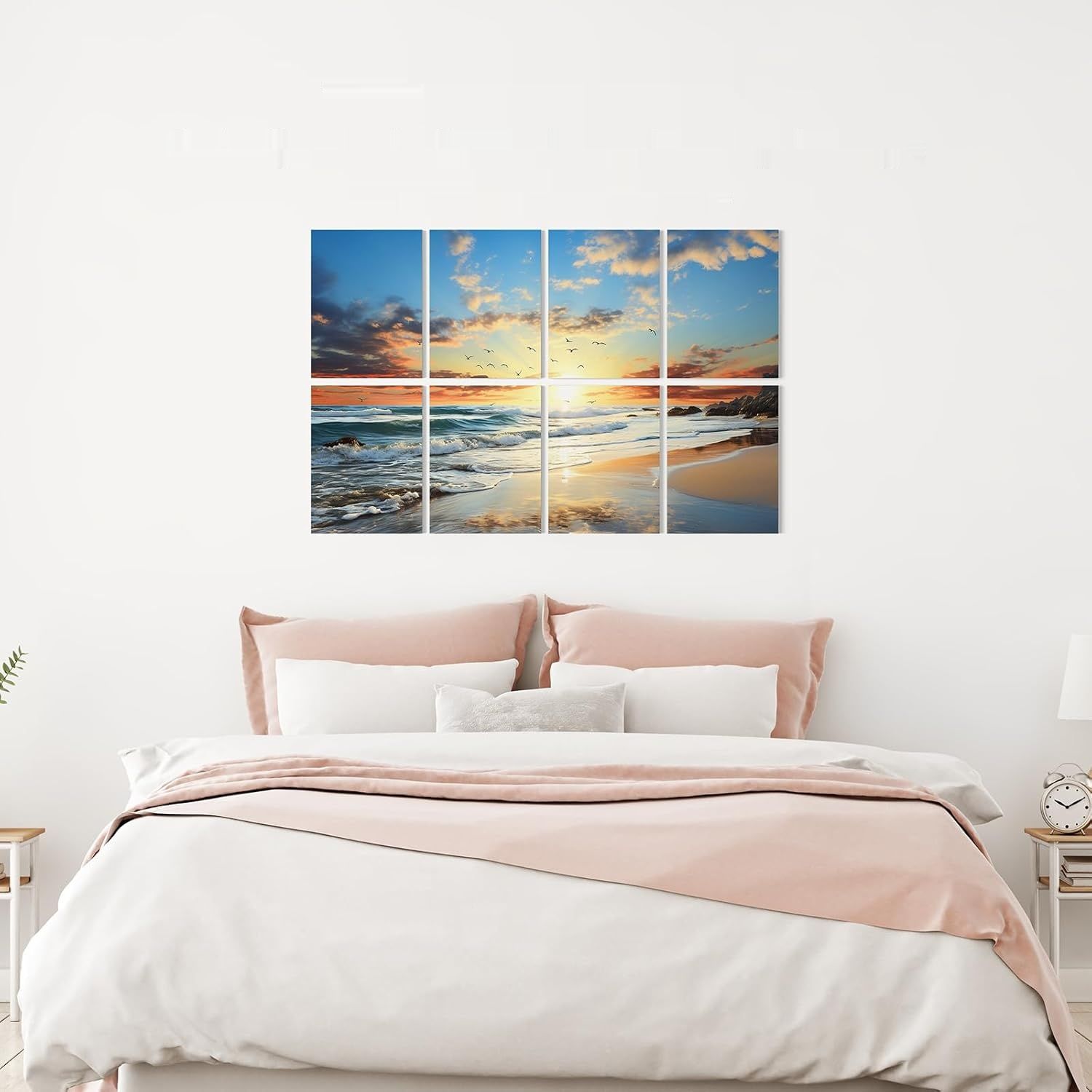 TONOR 8-sztukowy panel akustyczny 15*12*0,35 cala do studia, Plaża