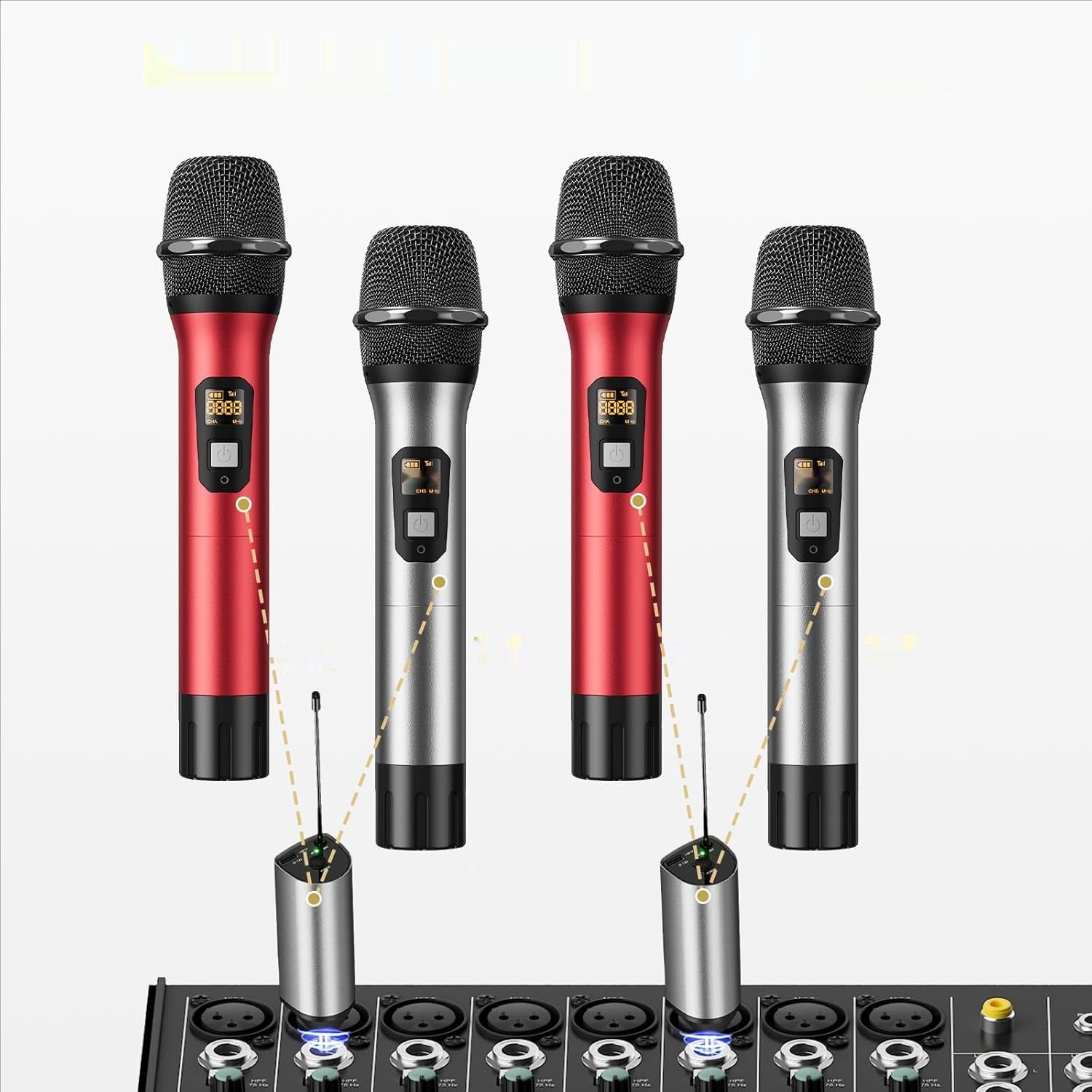 TONOR Mikrofon Bezprzewodowy TW630, UHF, dla Karaoke, Wesela, Imprezy.
