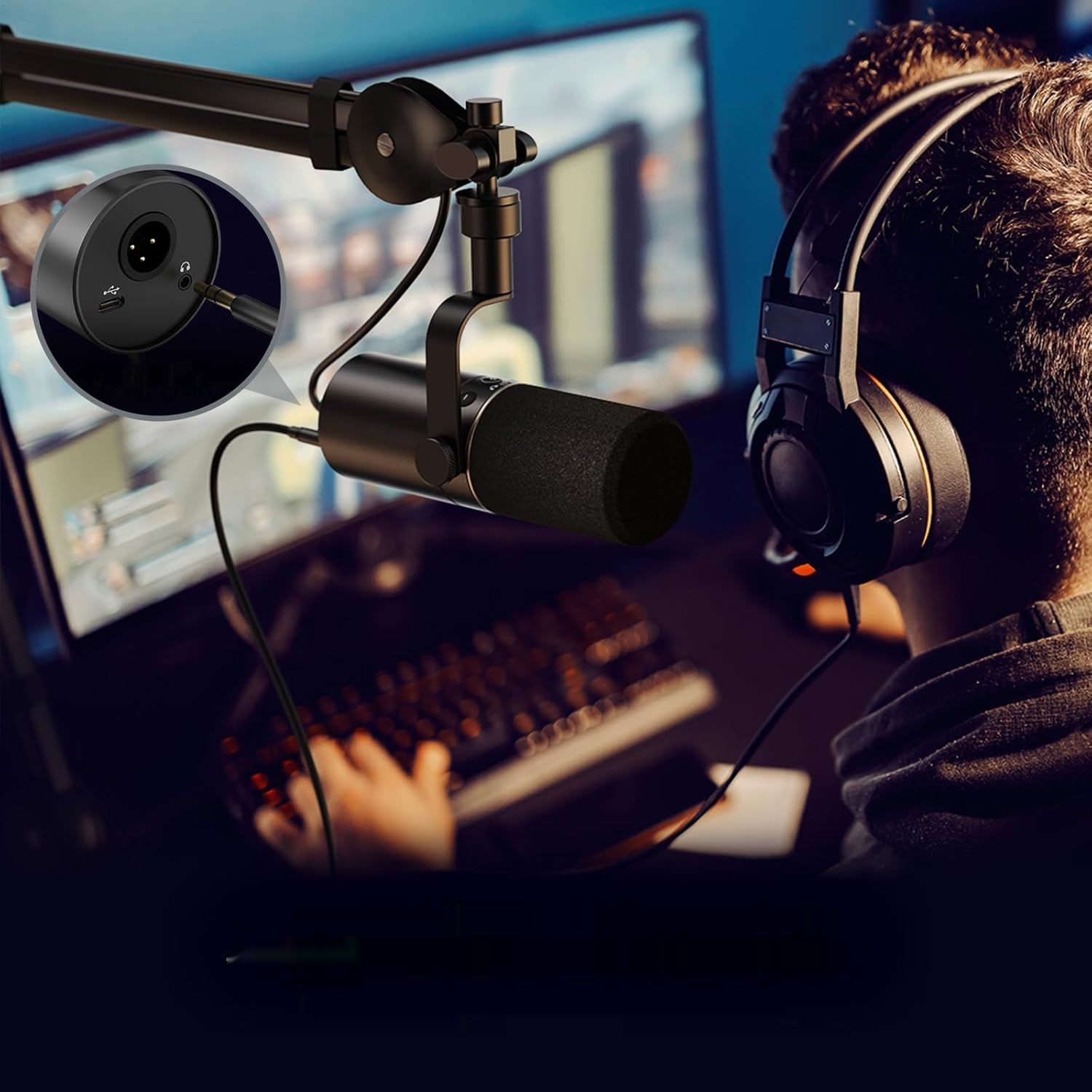 TONOR Mikrofon USB/XLR TD510 24Bit/96kHz; Mute do podcastów, gier, nagrań.