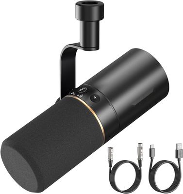 TONOR Mikrofon USB/XLR TD510 24Bit/96kHz; Mute do podcastów, gier, nagrań.