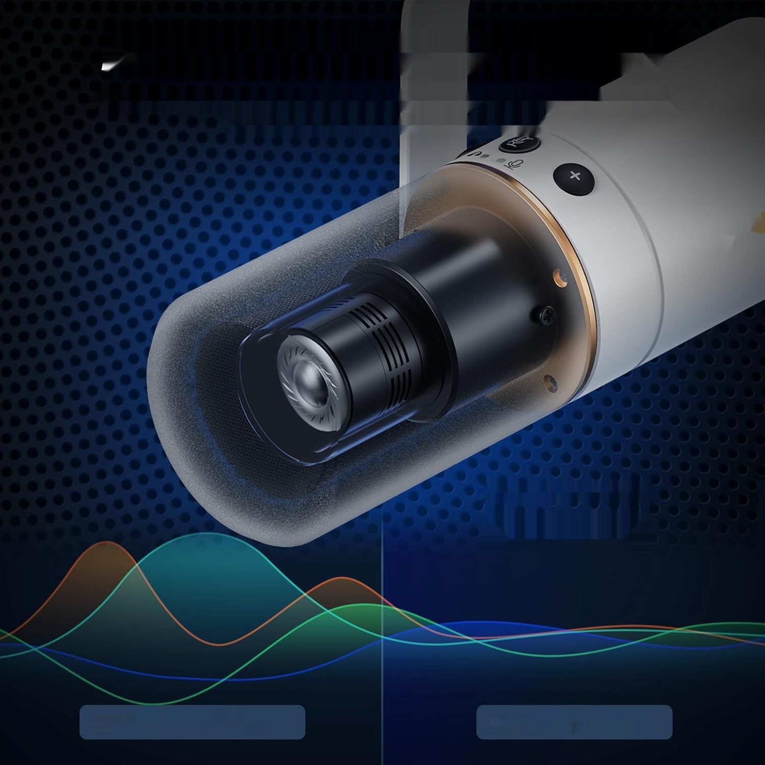 Mikrofon TONOR USB/XLR TD510+ z wysięgnikiem do podcastów i nagrań.