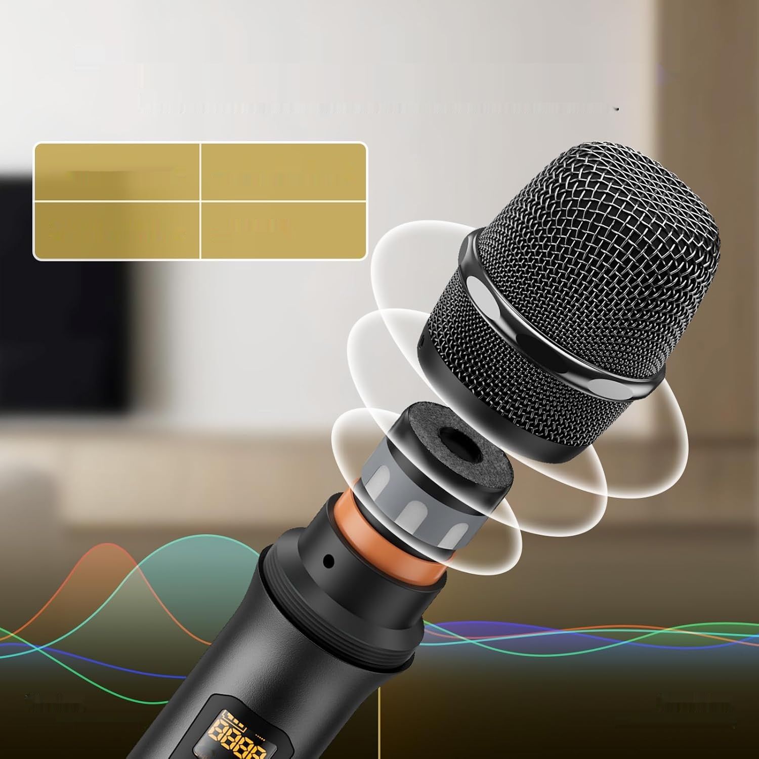 Mikrofon TONOR TW820 UHF Profesjonalny Bezprzewodowy System Podwójny KTV