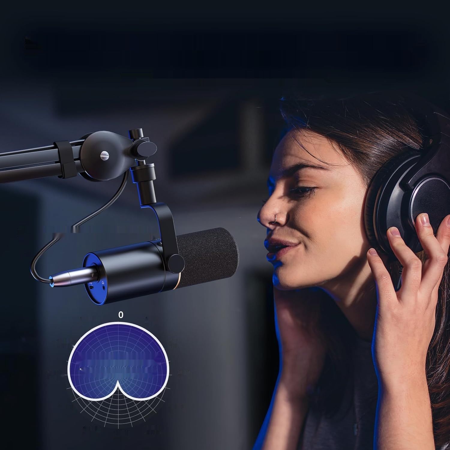 TONOR Mikrofon USB/XLR TD510 24Bit/96kHz; Mute do podcastów, gier, nagrań.