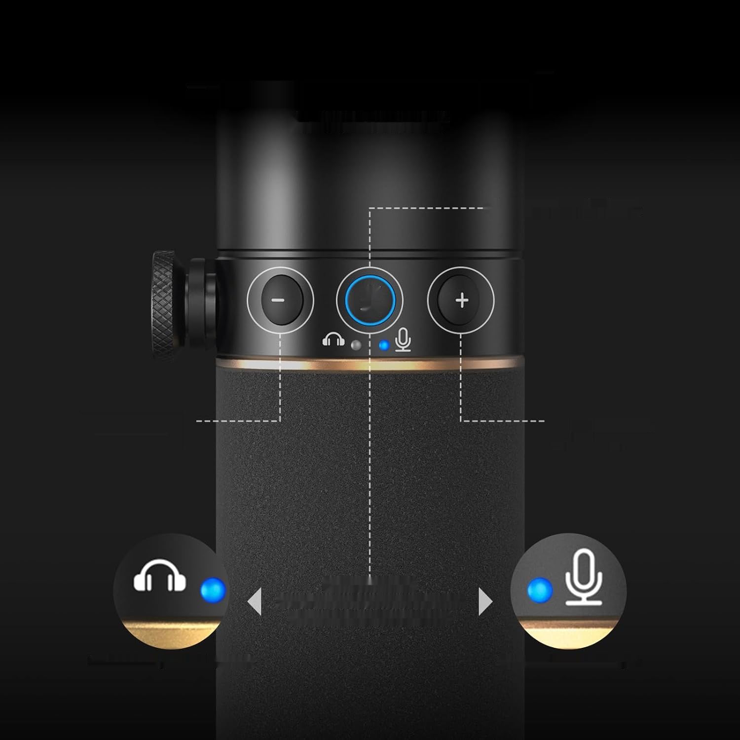 TONOR Mikrofon USB/XLR TD510 24Bit/96kHz; Mute do podcastów, gier, nagrań.