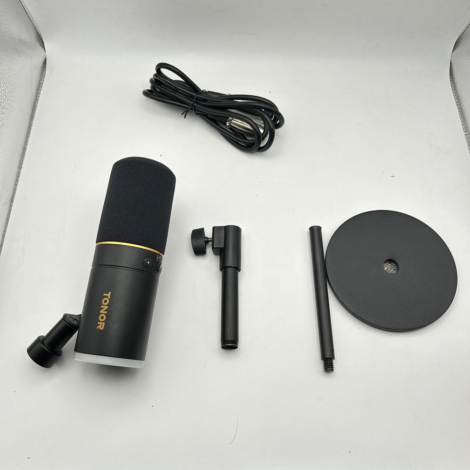 TONOR Mikrofon TD520S XLR/USB z podstawką, RGB dla PS4/5, Mac, Android