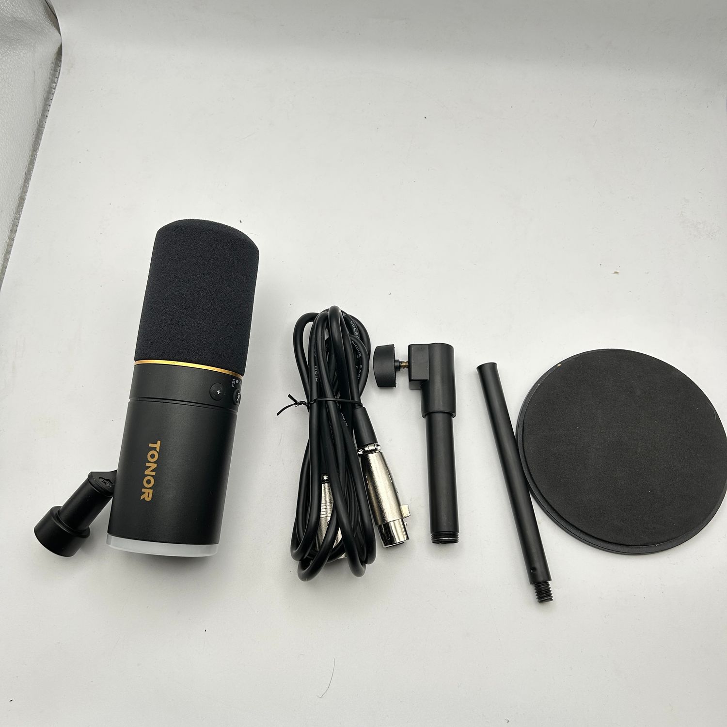 TONOR Mikrofon TD520S XLR/USB z podstawką, RGB dla PS4/5, Mac, Android