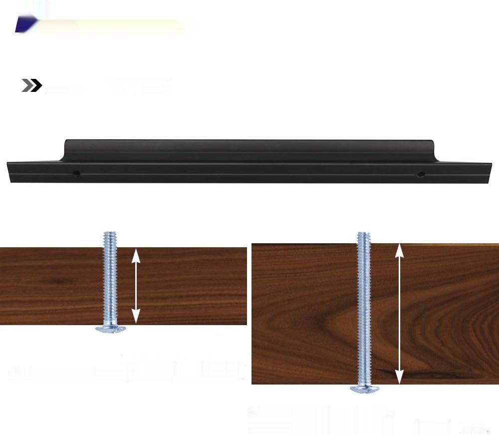 goldenwarm 5 sztuk 160mm uchwyty do szafek ze stali nierdzewnej czarne