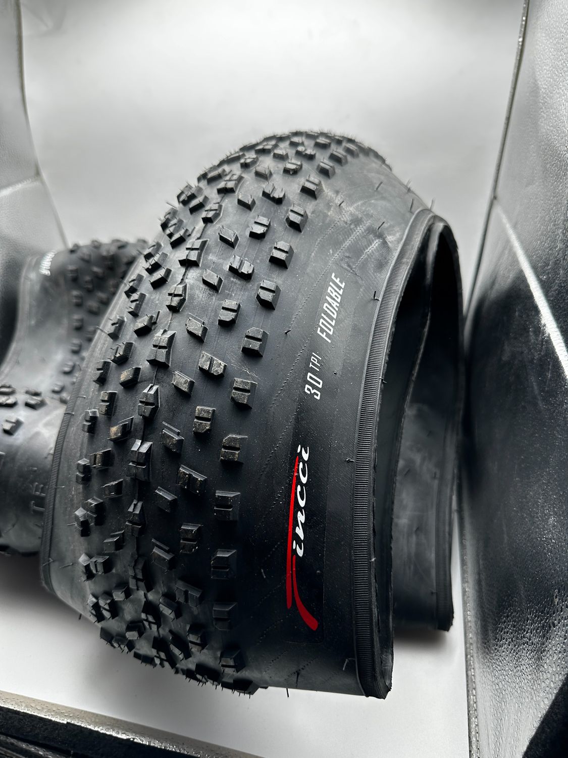 Fincci Fatbike 2 opony rowerowe 26 x 4,0 cala – składane opony MTB 100-559 do rowerów