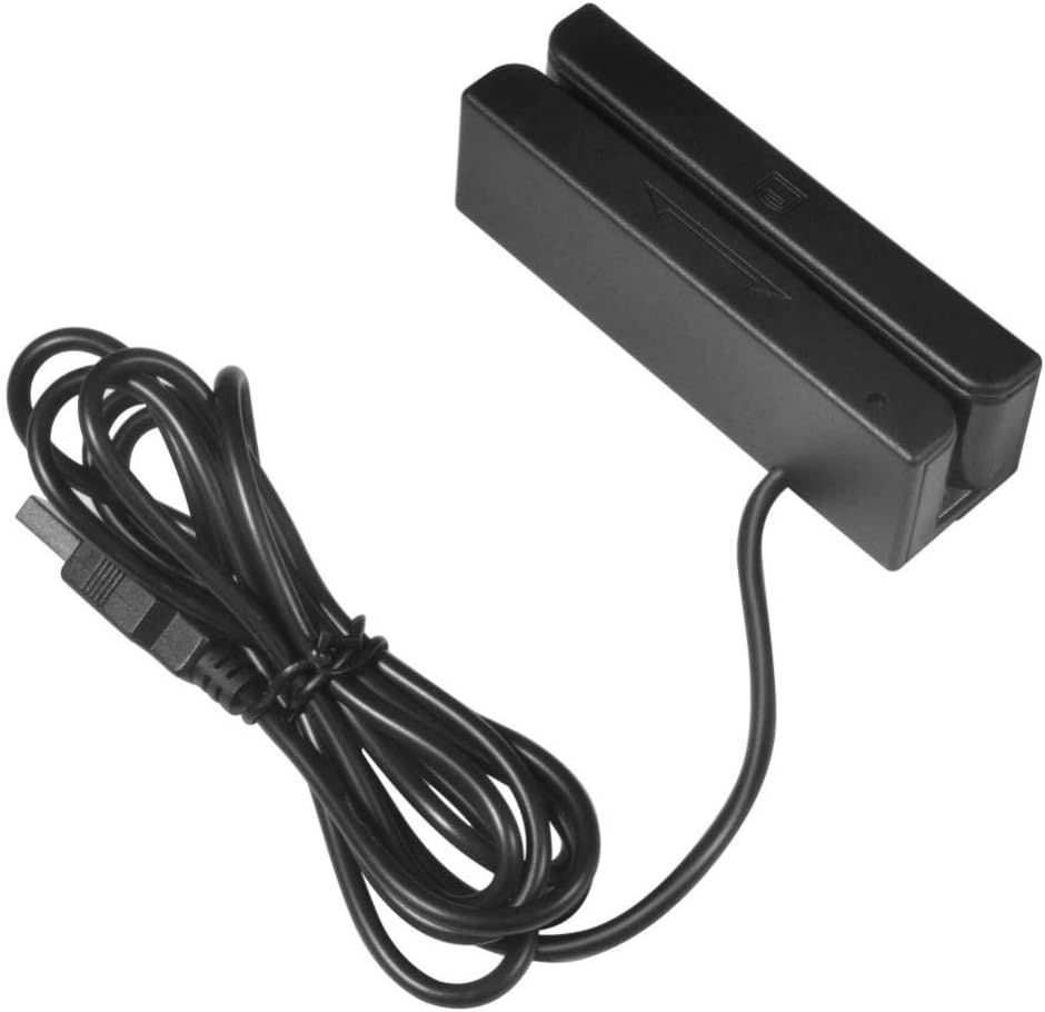 Przenośny czytnik kart MSR90 USB, czytnik kart magnetycznych z trzema ścieżkami