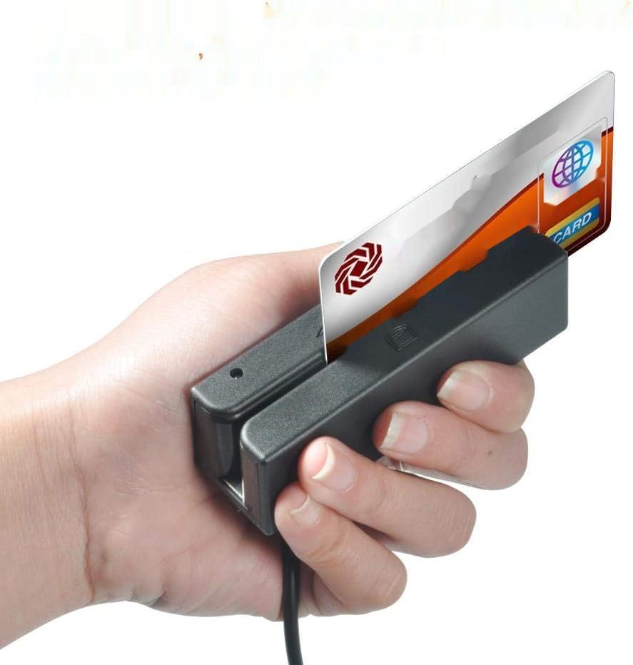 Przenośny czytnik kart MSR90 USB, czytnik kart magnetycznych z trzema ścieżkami