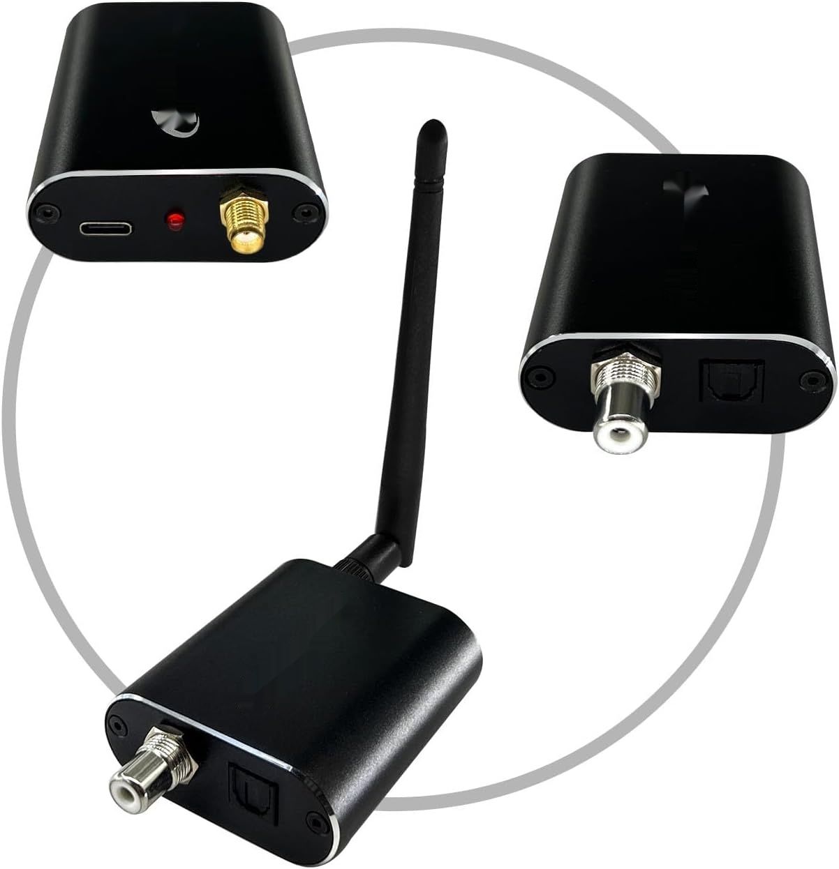 DSD TECH SH-AB10A Adapter Bluetooth 5.1 USB C Coaxial Toslink Spdif