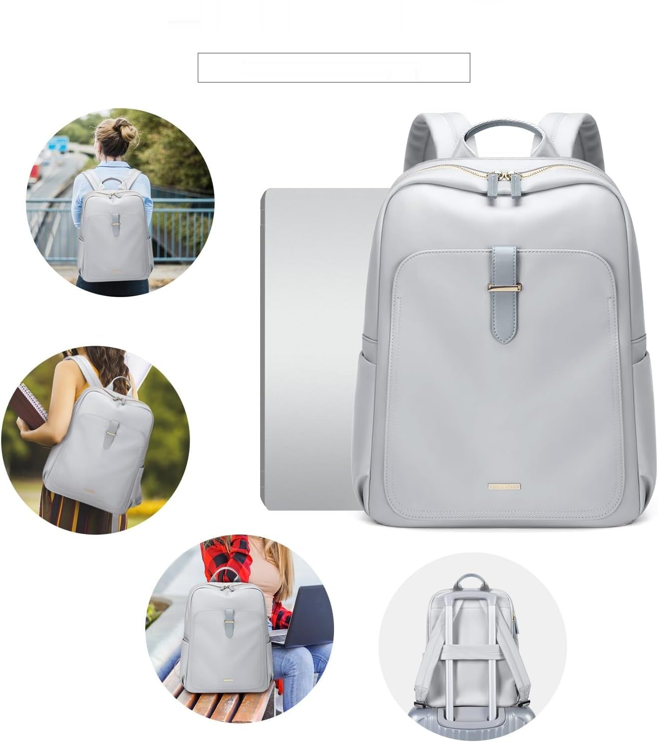 GOLF SUPAGS Plecak Damski, Laptop 14&#39;&#39;, Wodoodporny, Antywłamaniowy