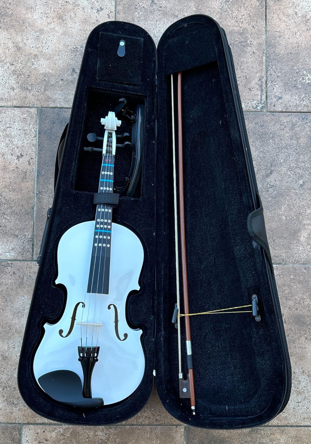 Vangoa 4/4 Skrzypce Concerto Violin z Futerałem, Biały