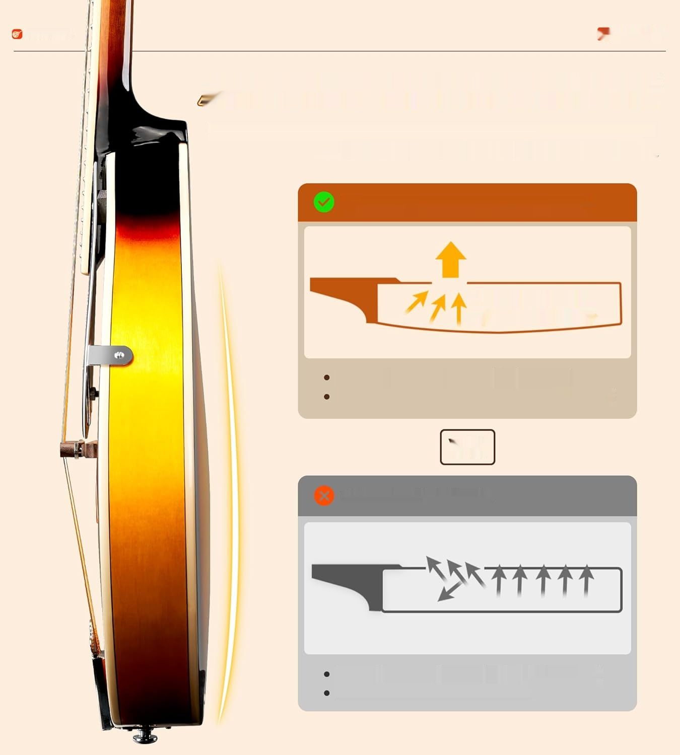 Vangoa Mandolina A Style Sunburst z tunerem, strunami, torbą, kostkami