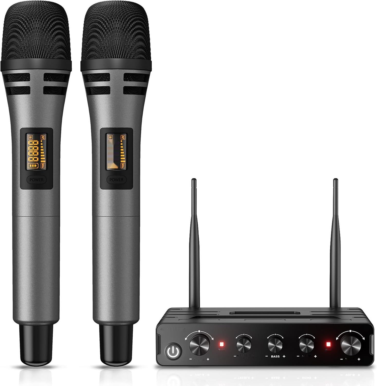 TONOR Profesjonalny zestaw mikrofonów UHF TW350 Szary