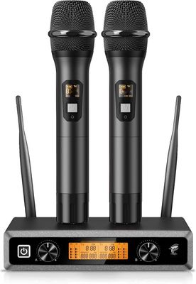 TONOR Mikrofon UHF Podwójny, System Ręczny, TW820, Czarny, 60m