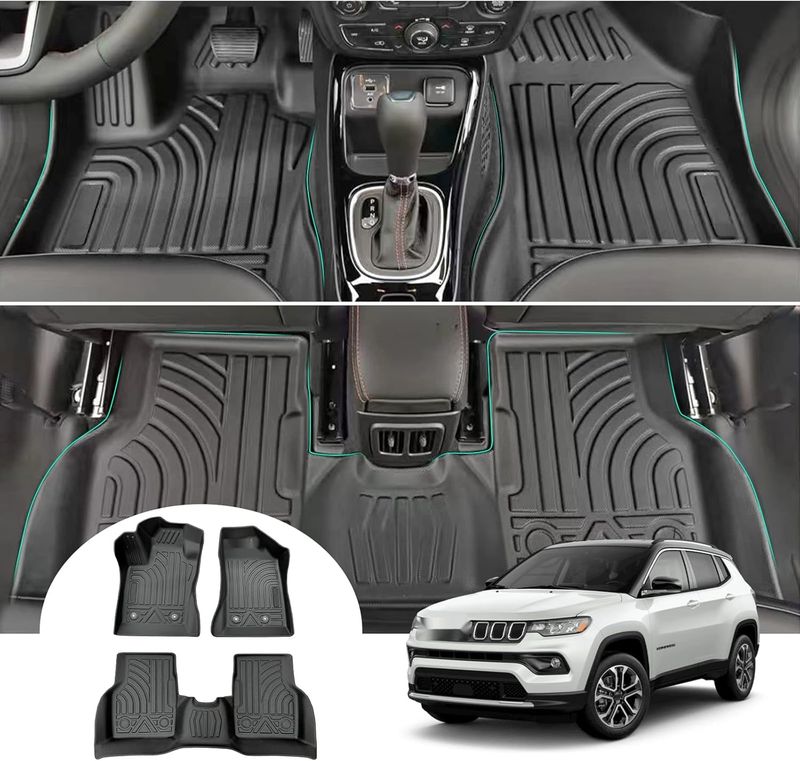 GAFAT Jeep Compass II MP 4XE Hybrid Facelift 2017-2023 dywaniki, 3D skan