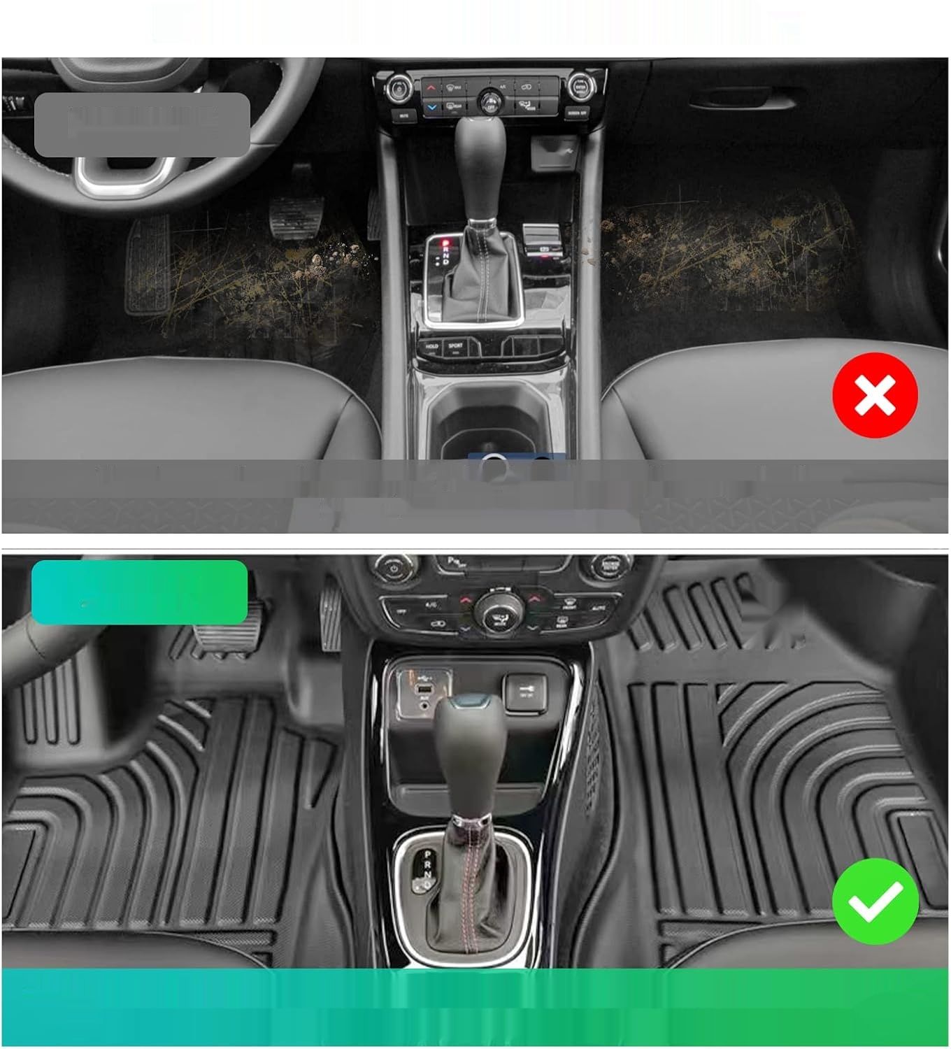 GAFAT Jeep Compass II MP 4XE Hybrid Facelift 2017-2023 dywaniki, 3D skan