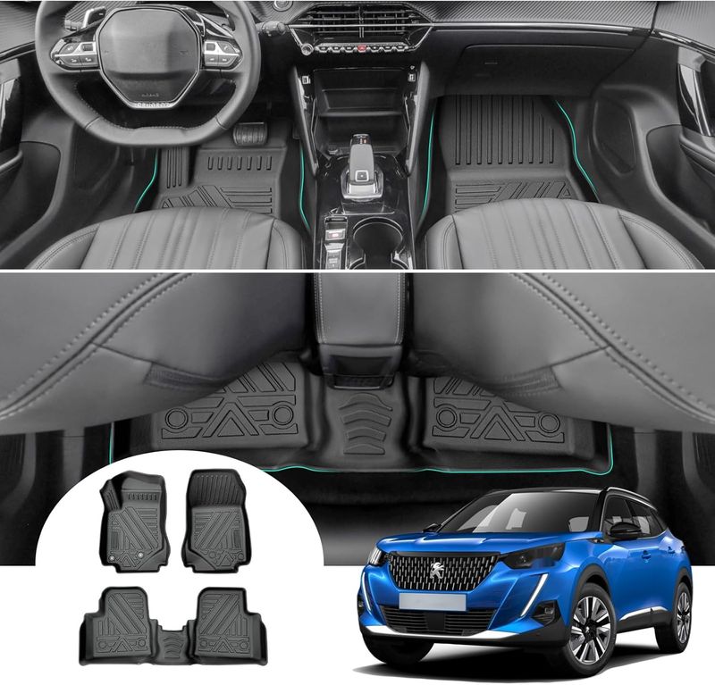 GAFAT TPE Dywaniki Peugeot 2008 II P24 2019+ Wysoka Krawędź 6-10 cm
