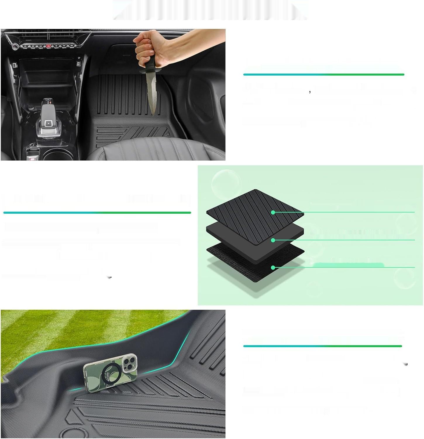 GAFAT TPE Dywaniki Peugeot 2008 II P24 2019+ Wysoka Krawędź 6-10 cm