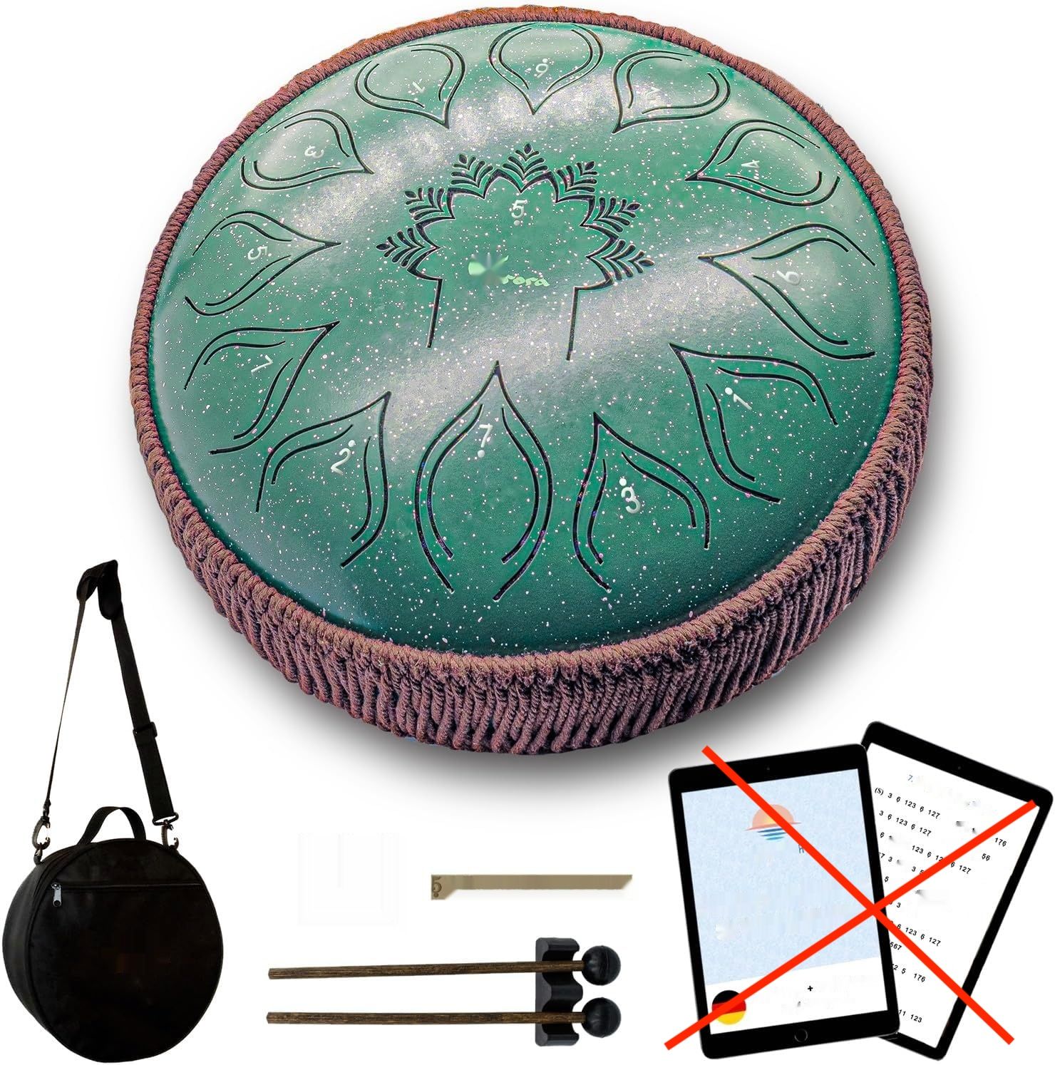 ORORA Bęben Zębowy 12 Calowy 13 Tonów - Handpan