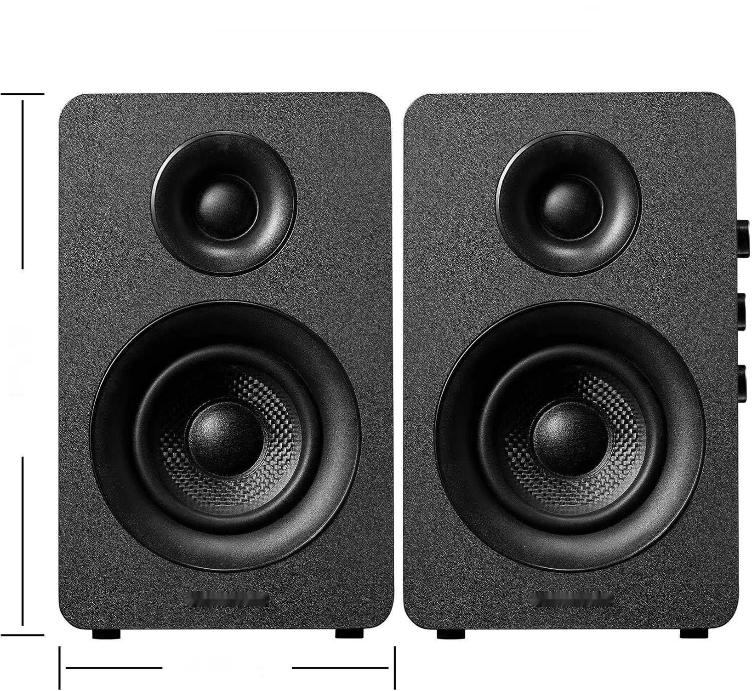 Sanyun SW208 3&quot; Aktywne Głośniki Bluetooth 5.0, 60W, DAC 24-Bit, Czarny