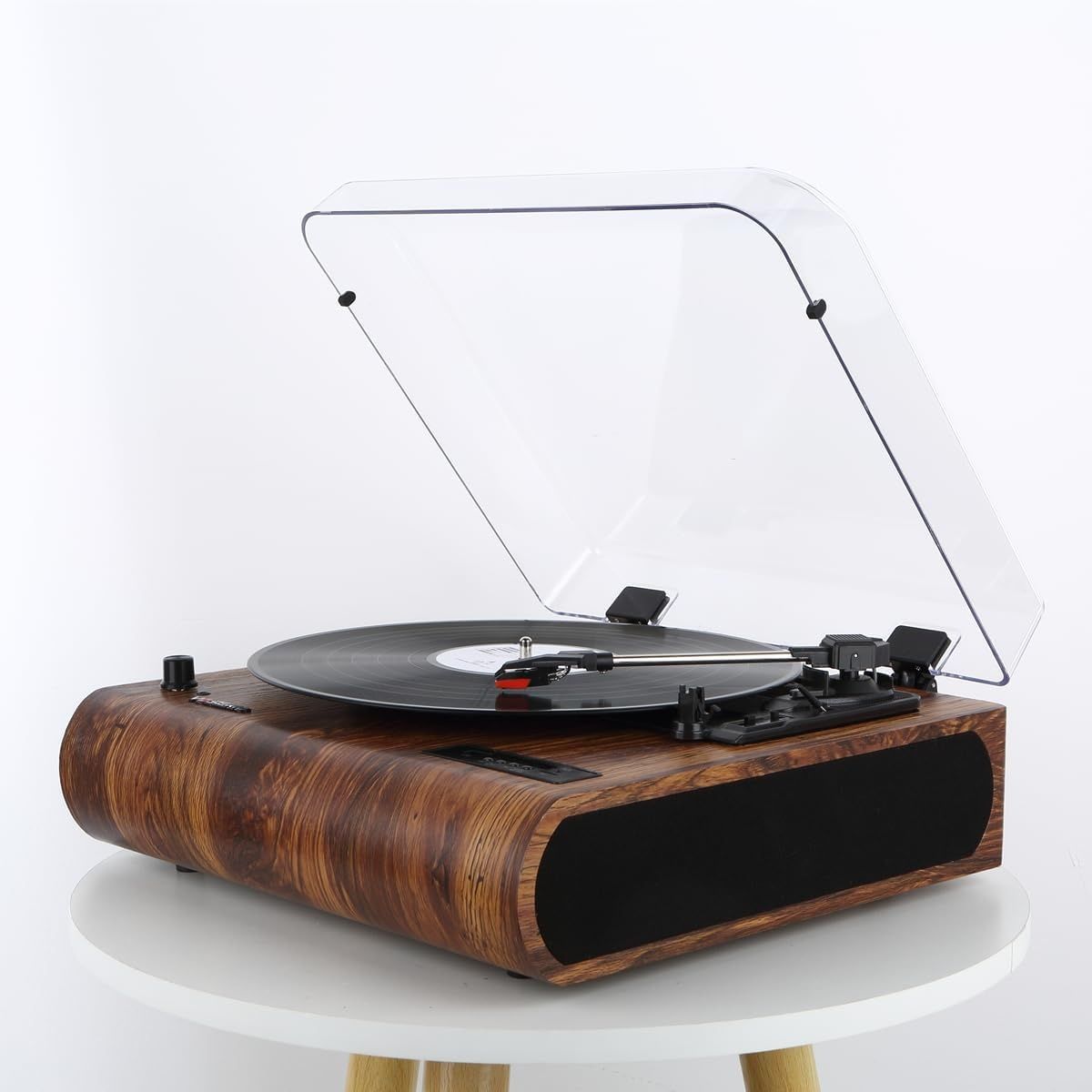 Gramofon VOSTERIO Bluetooth, HiFi Stereo, 3 prędkości, konwersja MP3.