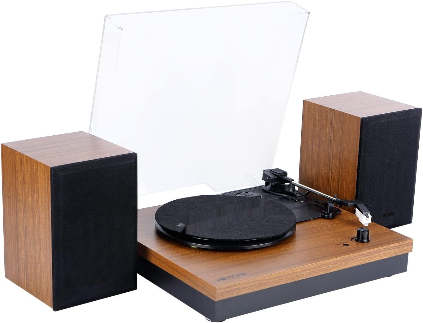 Vosterio Gramofon Winylowy 3 prędkości, Bluetooth, głośnik 2x15W RMS