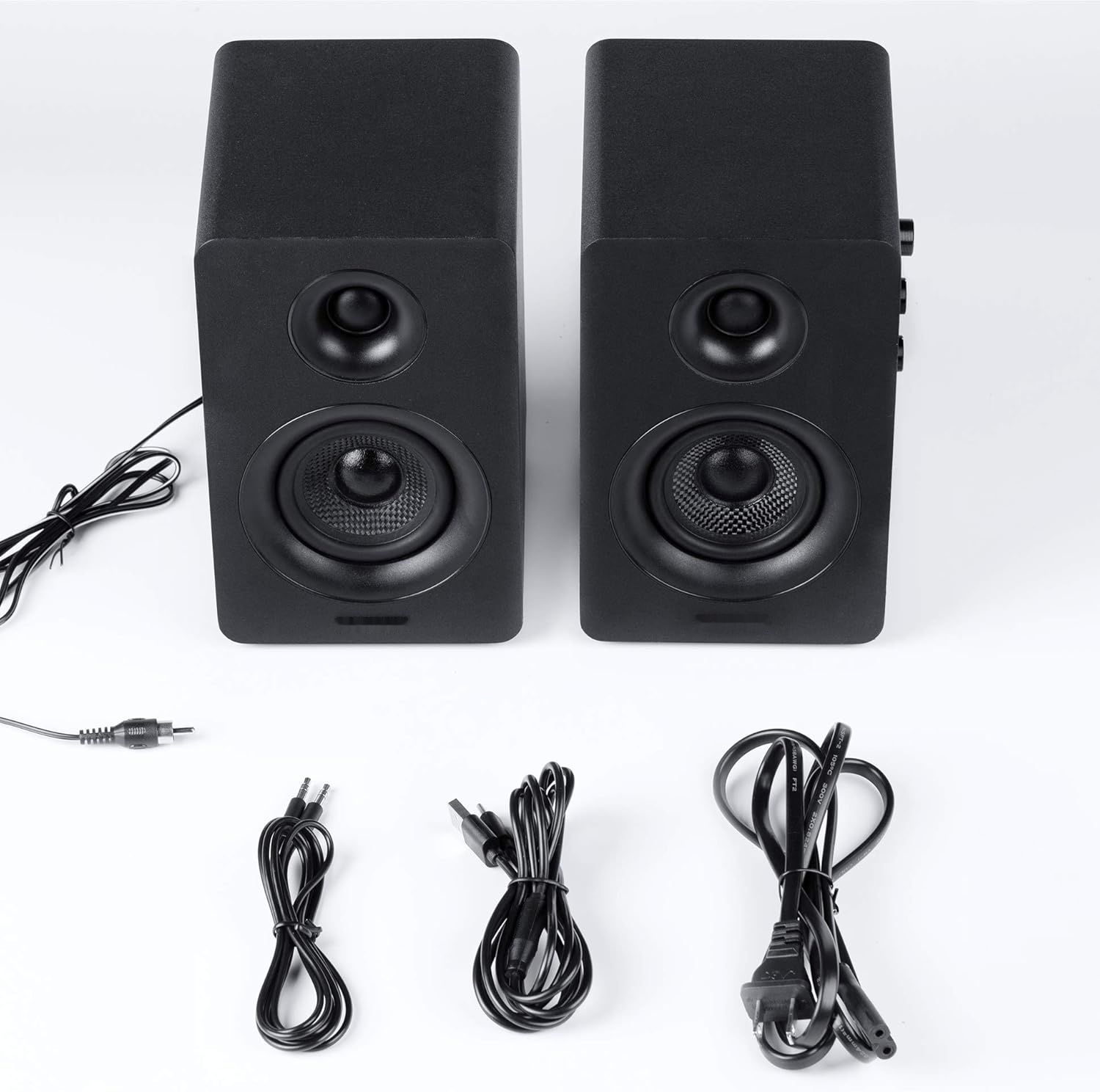 Sanyun SW208 3&quot; Aktywne Głośniki Bluetooth 5.0, 60W, DAC 24-Bit, Czarny