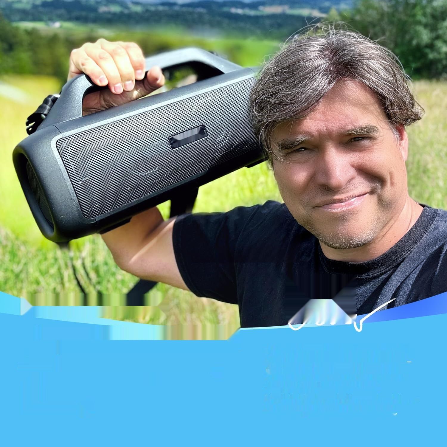 EarFun UBOOM X głośnik Bluetooth, 80 W, JumboBass, 30h, IP67, RGB, BT 5.3