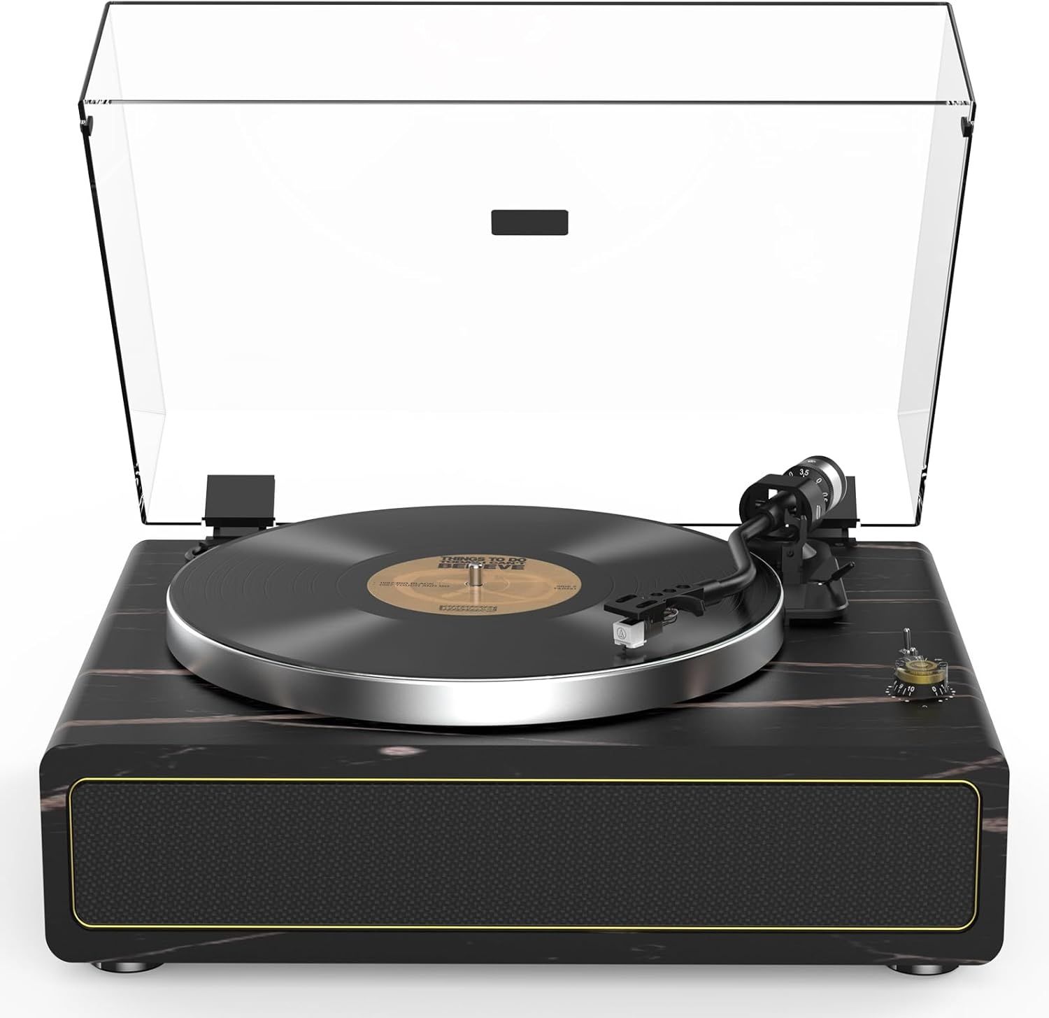 Gramofon Winylowy z Bluetooth, automatyczne zatrzymanie, 33/45 rpm.