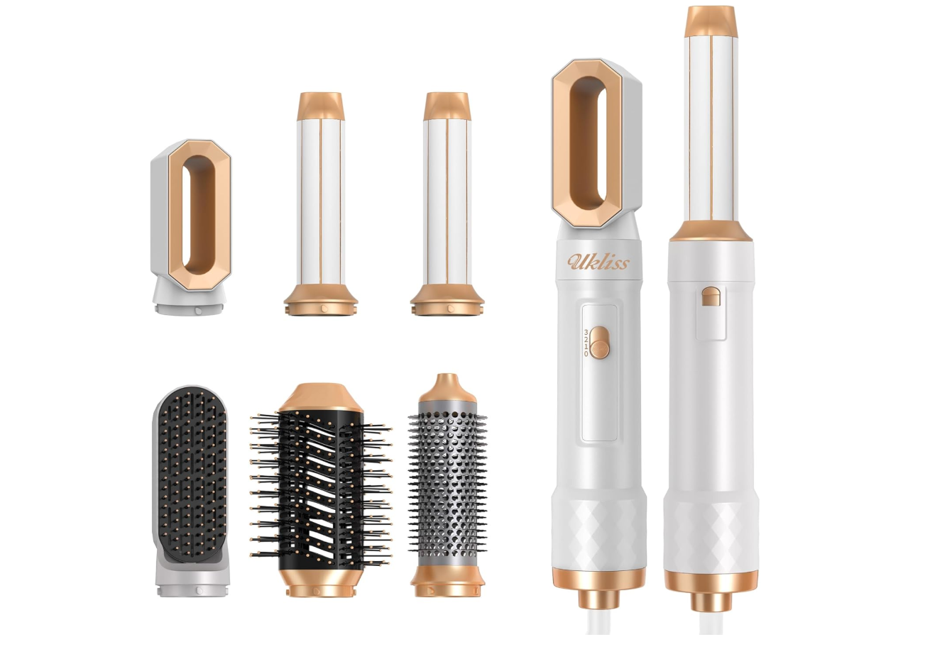 UKLISS Styler 1000W 6w1: Gorąca Szczotka, Jonowa Pielęgnacja