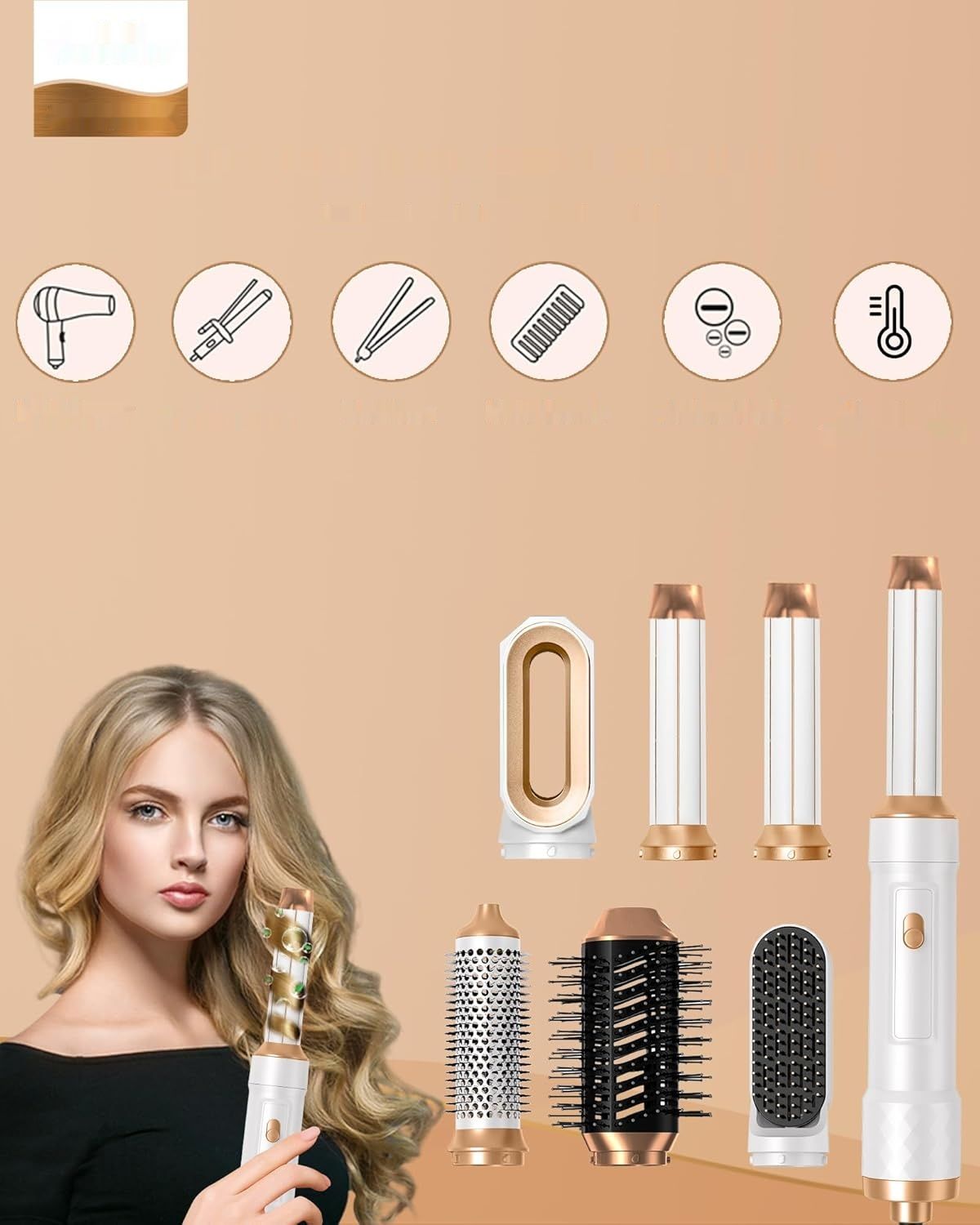 UKLISS Air Styler 1000 W - Zestaw do Stylizacji Włosów