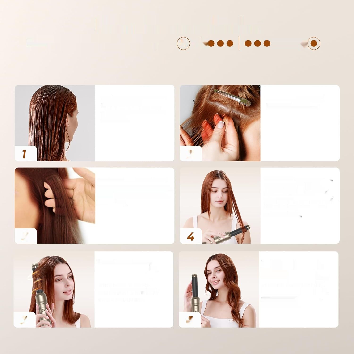 UKLISS Air Styler 6w1: Styler do włosów z 6 końcówkami, 1000W suszarka
