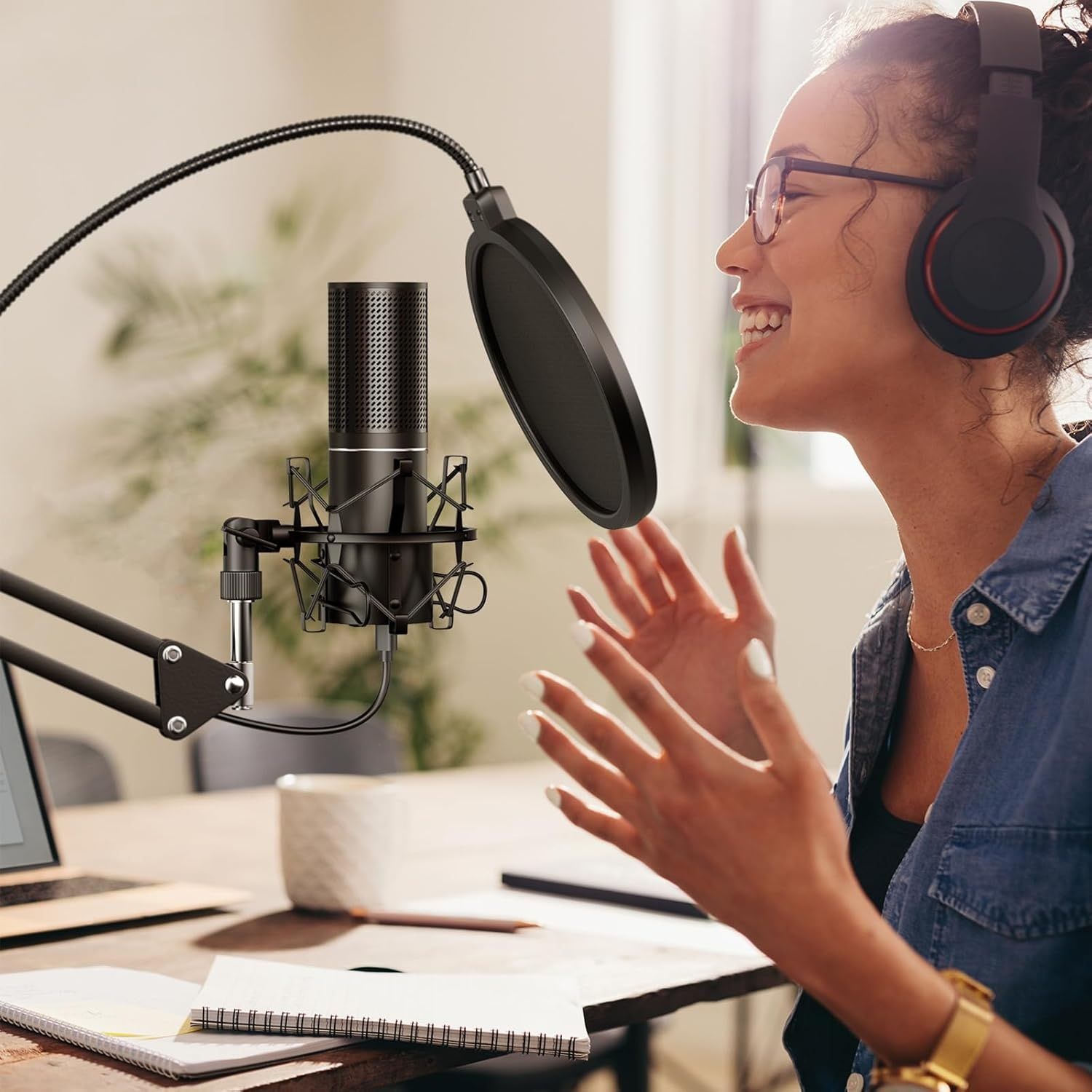 Mikrofon do Gier USB TONOR Q9, do Podcastów, Nagrywania i Streamingu