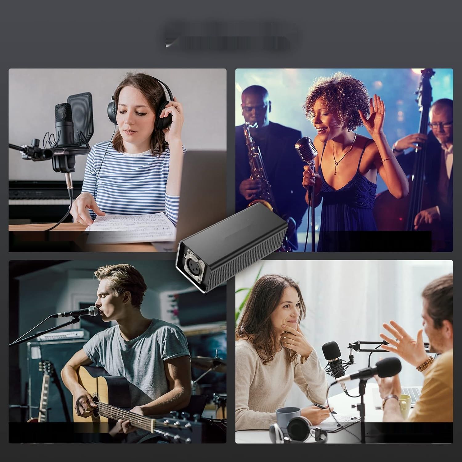 Przedwzmacniacz mikrofonowy TONOR TA20, XLR do mikrofonu dynamicznego Shure SM7B.