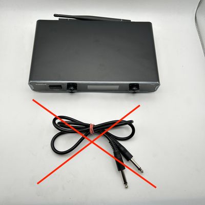 TONOR mikrofony bezprzewodowe, system podwójny UHF, 60M, czerwono-szary
