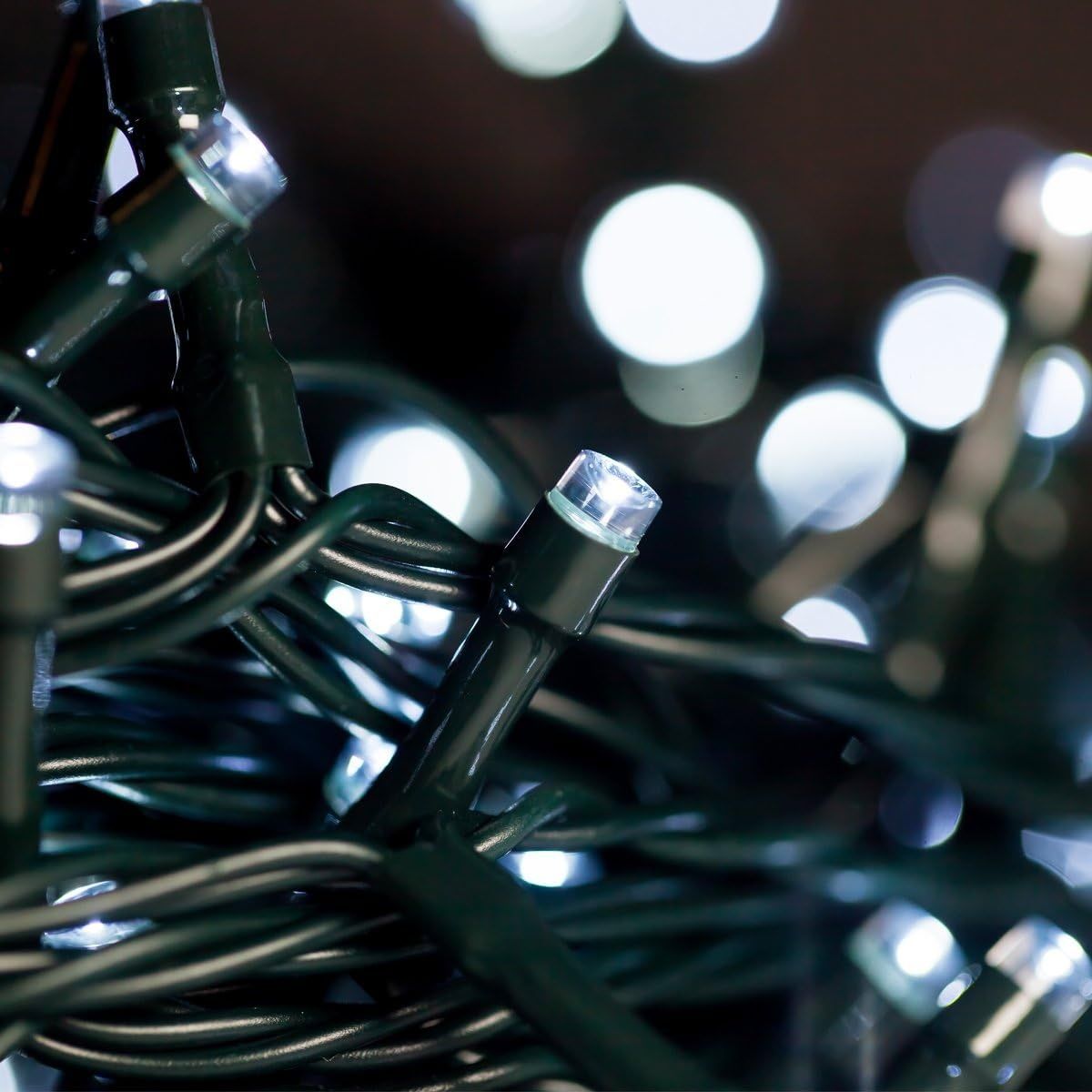 WISD LED Światełka choinkowe 33 m, 300 białych - z timerem i wtyczką EU