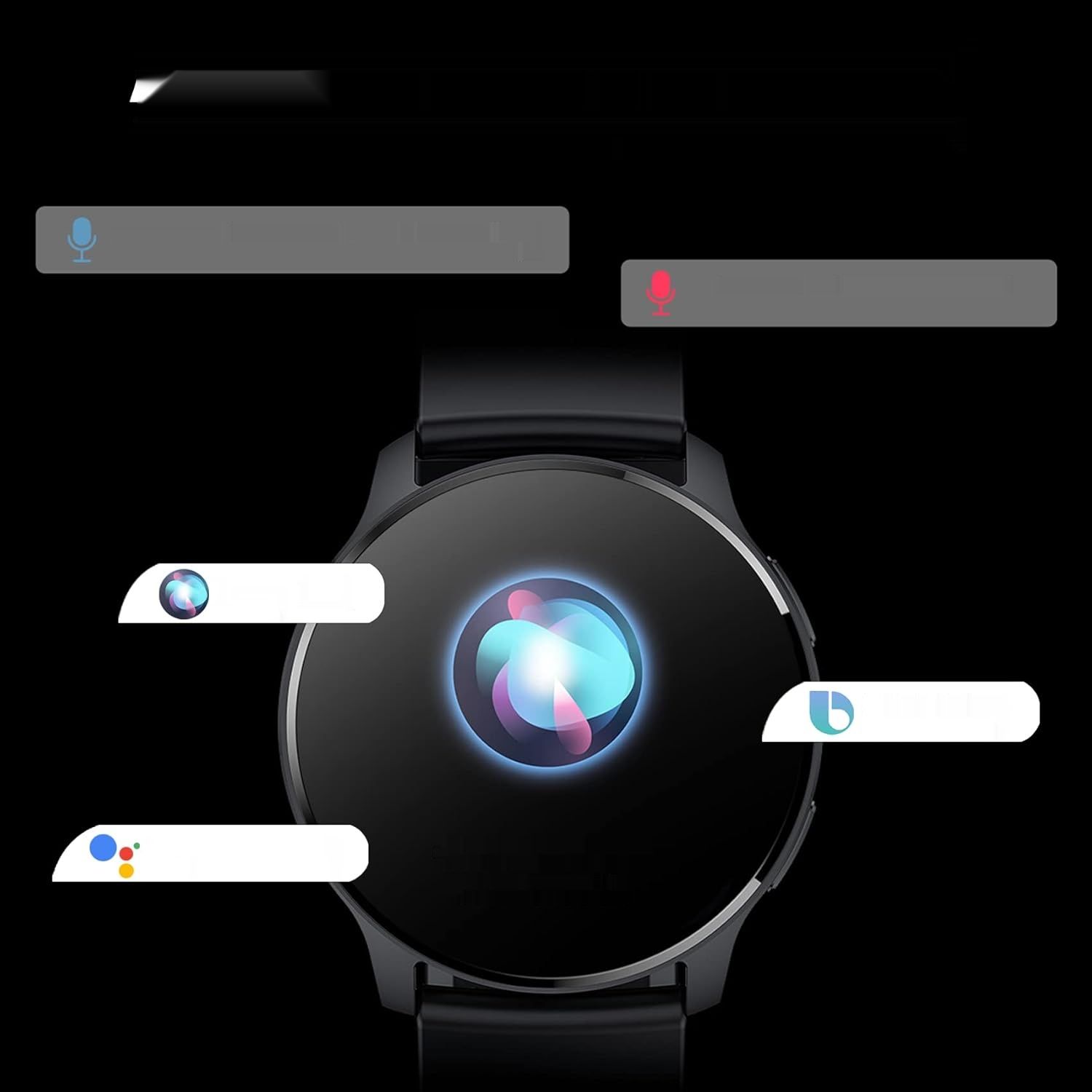 Erkwei Montre Connectée Damska Bluetooth 1.32&quot; Smartwatch, 3 Bransoletki