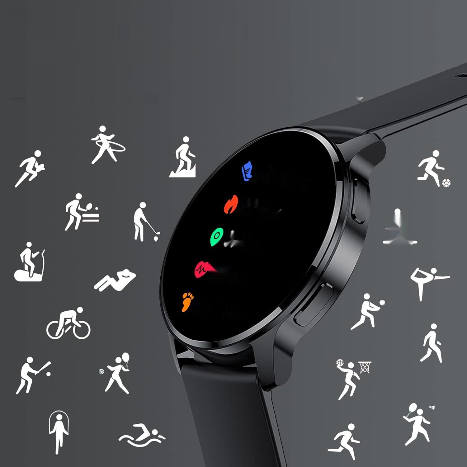 Erkwei Montre Connectée Damska Bluetooth 1.32&quot; Smartwatch, 3 Bransoletki